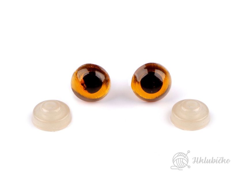 Bezpečnostní oči 10 mm-oranž/jantar