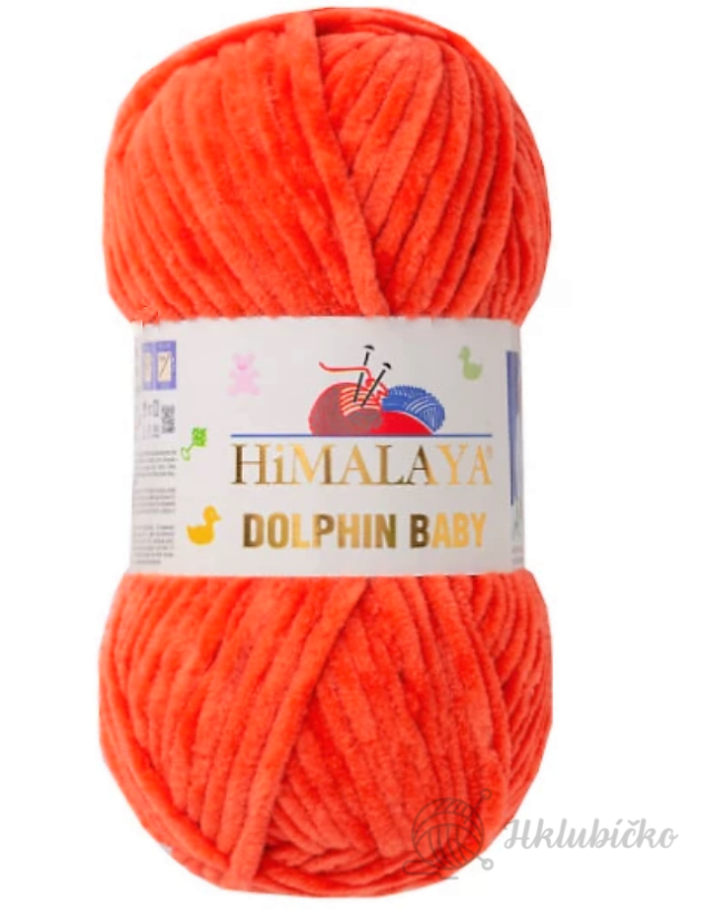 Příze Dolphin Baby 80312 – Tmavě oranžová
