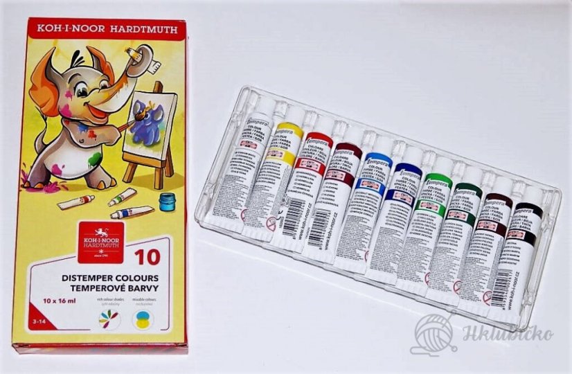 Školní temperové barvy 1625/10 16ml Koh i noor Školní temperové barvy 1625/10 16ml Koh i noor