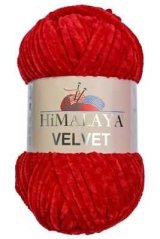Příze Velvet 90018 – Červená