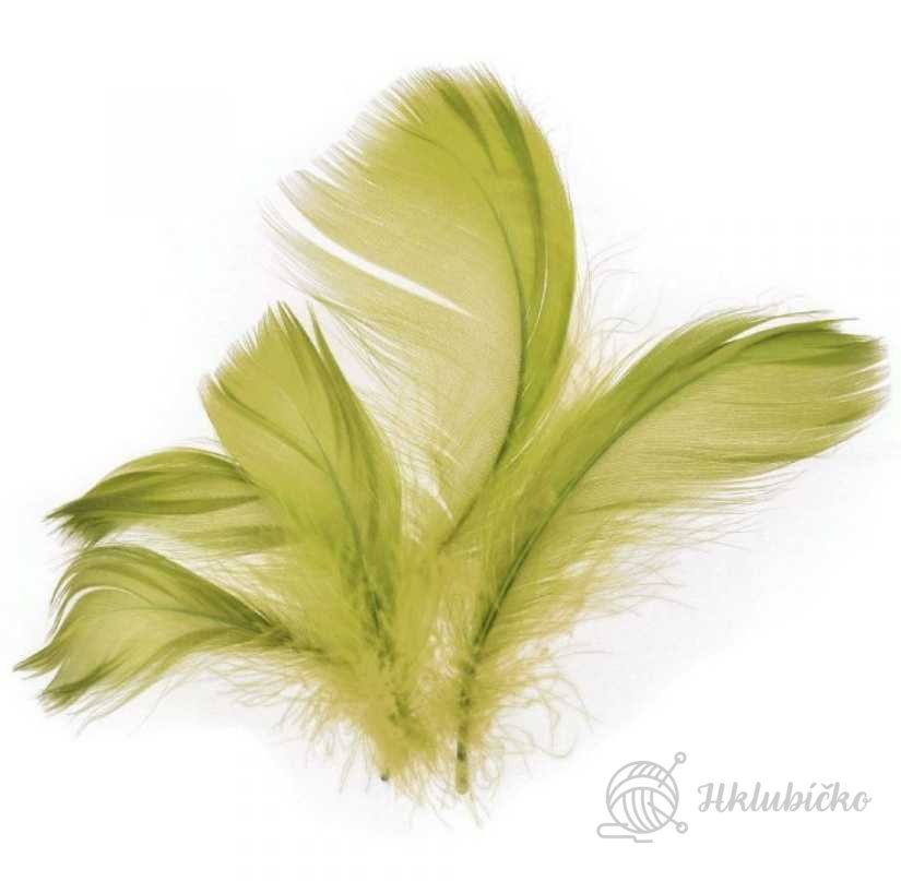 Peří 10 g olivové