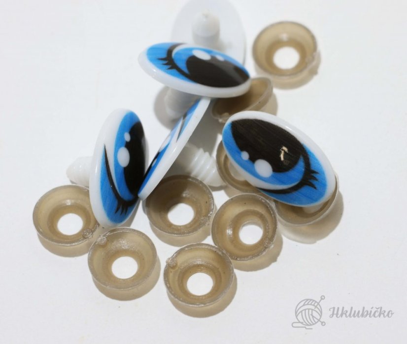 Očička 23x16 mm modrá