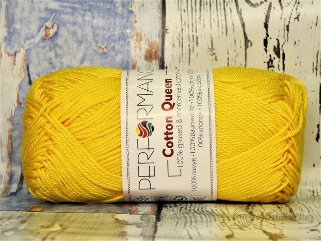 bavlněná příze Cotton Queen 100% bavlnka žlutá