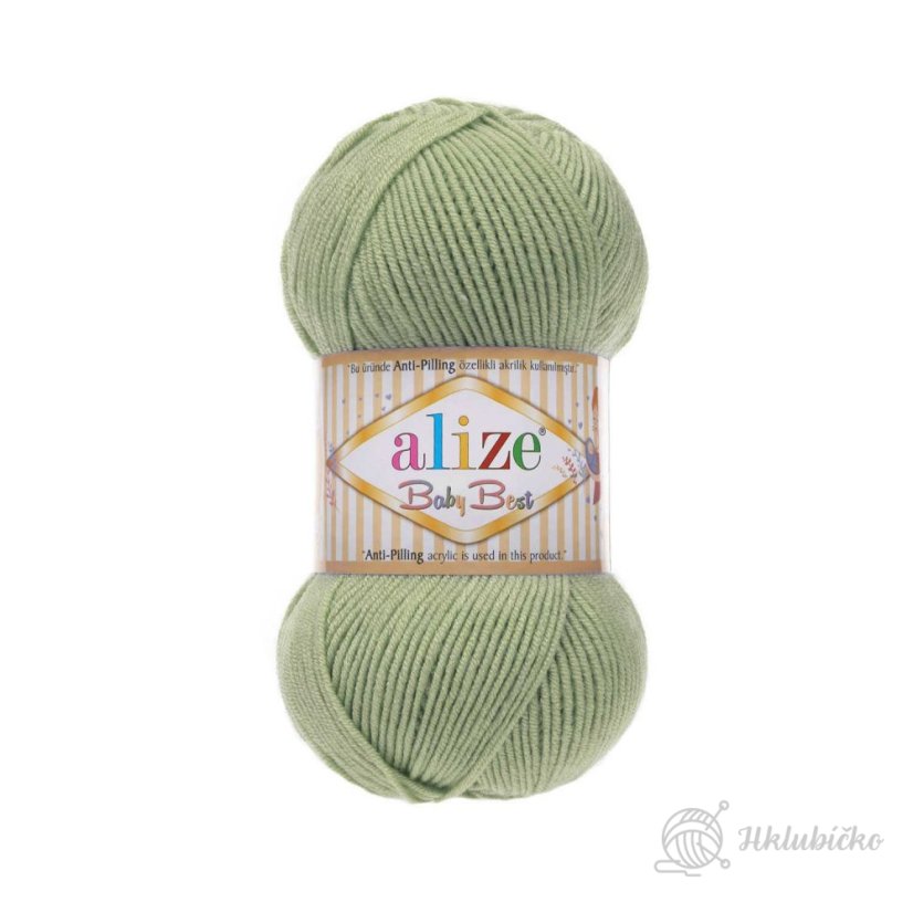 příze Baby best 138 oliva světlejší