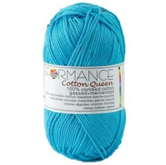 Bavlněná příze Cotton Queen 100% tyrkysová