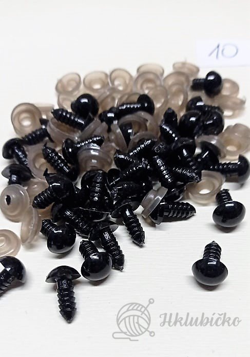 Bezpečnostní oči 19 mm černé