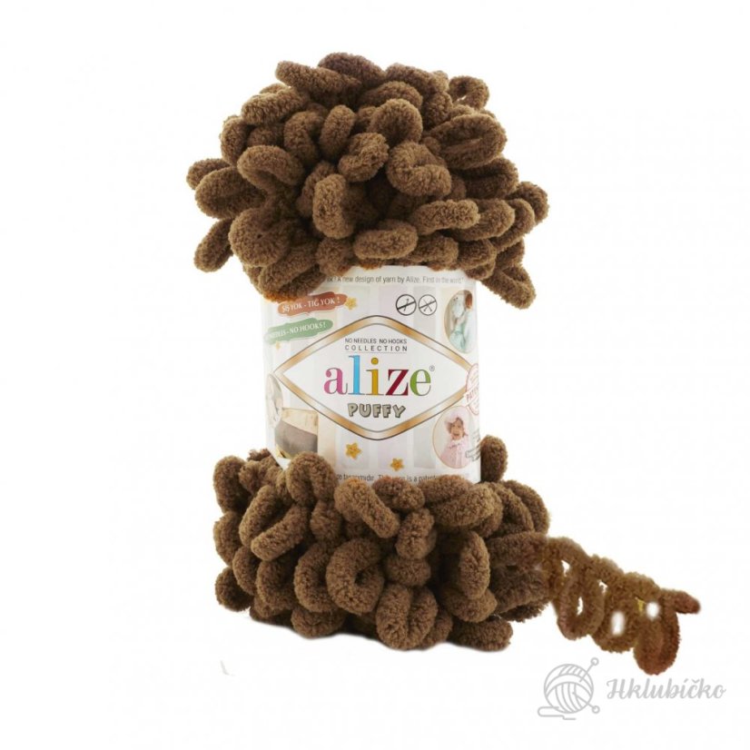 Příze Puffy 321 – Kávově hnědá