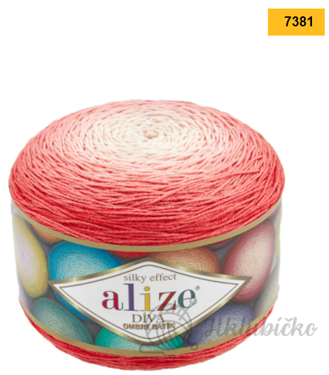 Příze Alize Diva Ombre Batik 7381 Příze Alize Diva Ombre Batik 7381
