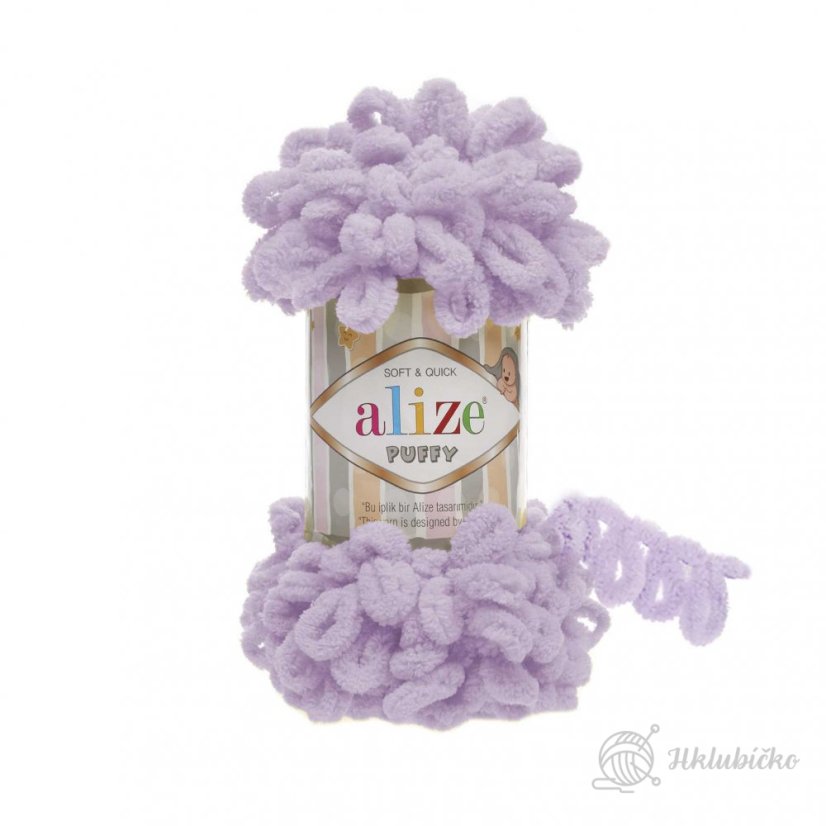 Příze Alize Puffy 27 Světle fialová Příze Alize Puffy 27 Světle fialová
