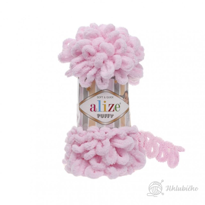 Příze Alize Puffy 31 Světle růžová