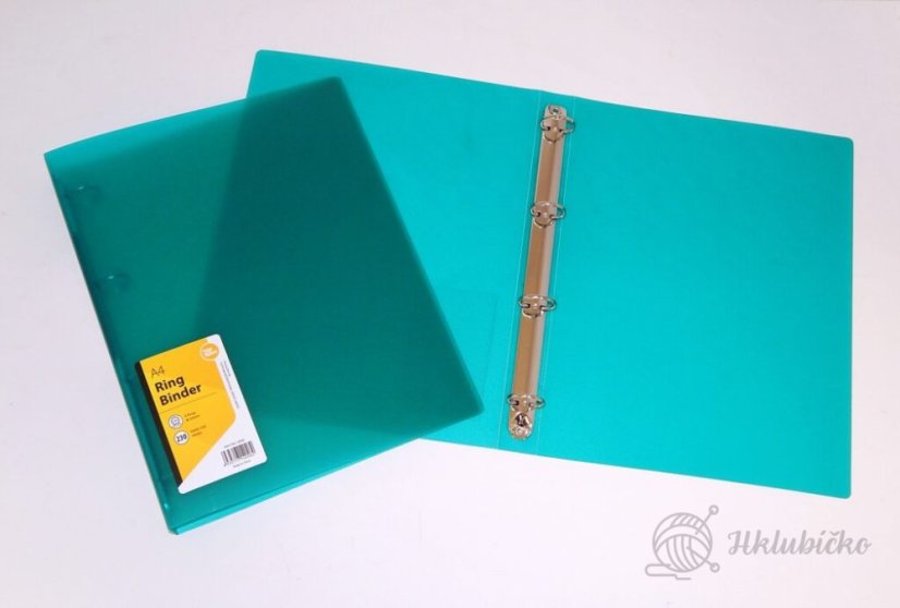 Pořadač A4 3cm 4-krouž zelený