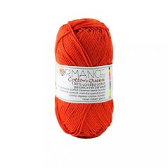 Bavlněná příze Cotton Queen 100% oranžová