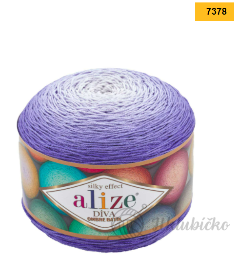 Příze Alize Diva Ombre Batik 7378 Příze Alize Diva Ombre Batik 7378