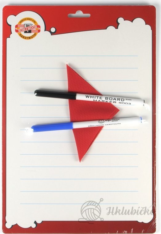 školní  oboustranná stíratelná tabulka A4 koh i noor