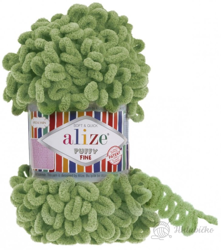 Alize Puffy Fine 485 – zelená Alize Puffy Fine 485 – zelená