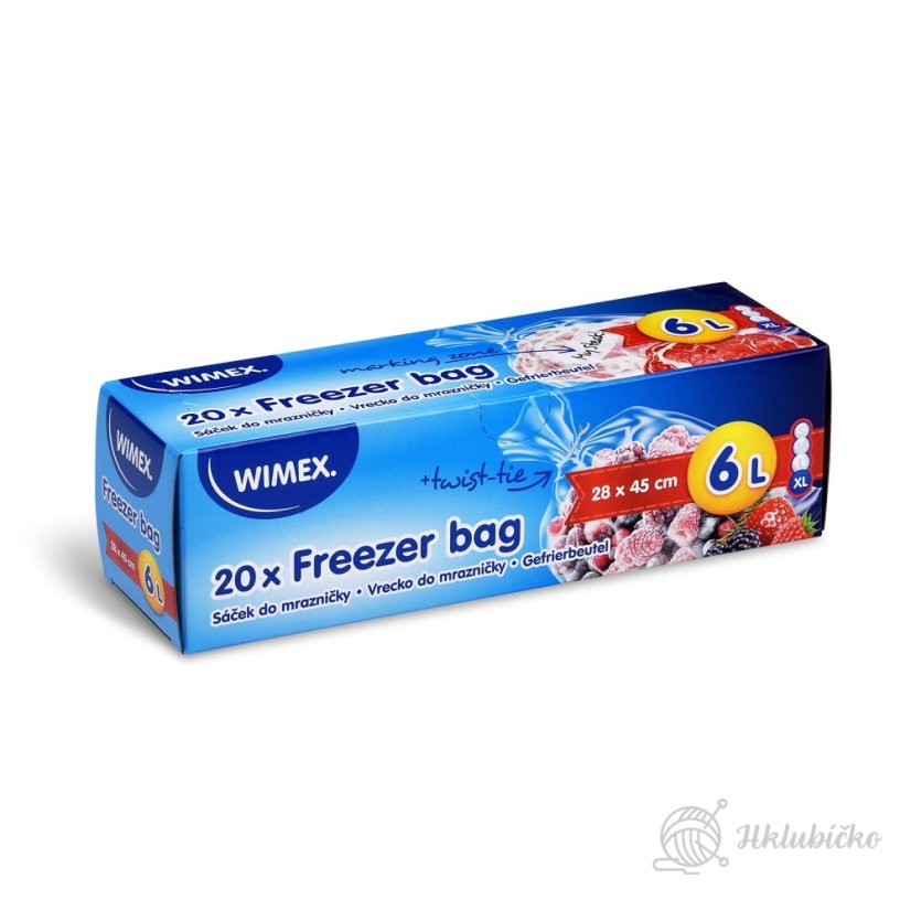 Sáček do mrazničky  28x45cm , 6l, 20ks