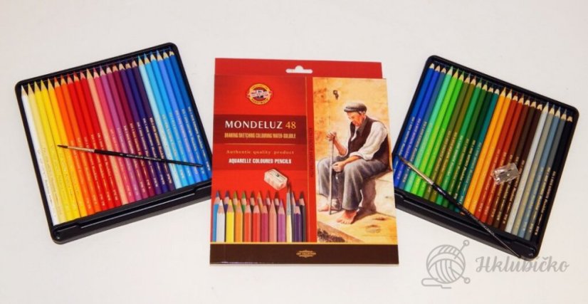 Akvarelové pastelky mondeluz 3713 48 ks