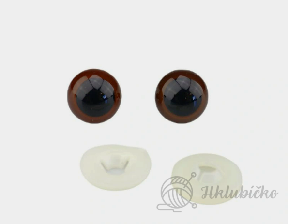 Bezpečnostní oči 18 mm hnědé