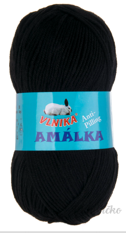 Příze Amálka černá Příze Amálka černá