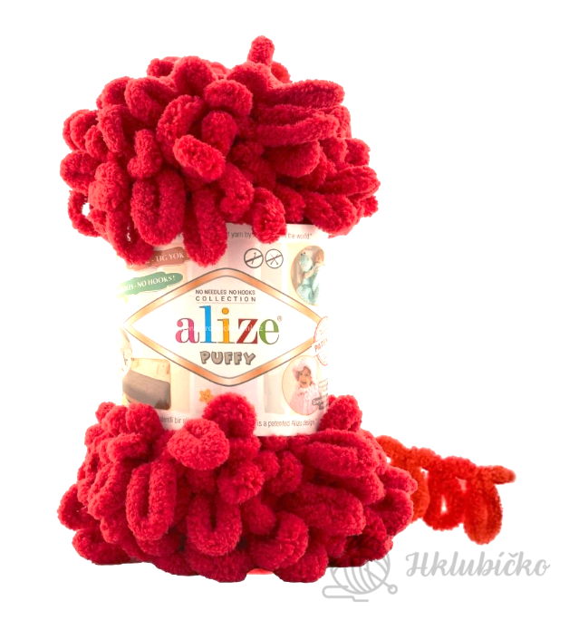 Příze Alize Puffy 106 – jahodová Příze Alize Puffy 106 – jahodová
