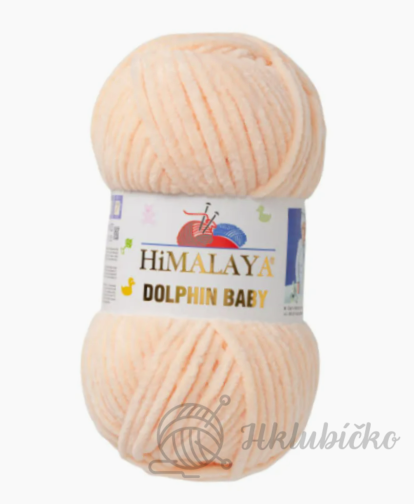 Příze Dolphin baby 80333 Meruňková-10 kusů