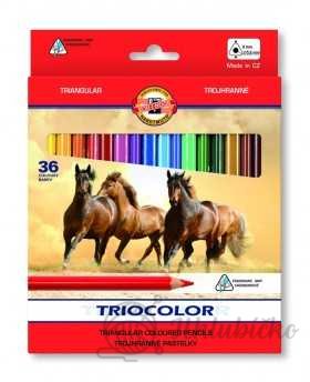 Školní pastelky 3145/36 trojhranné 9mm Koh i noor