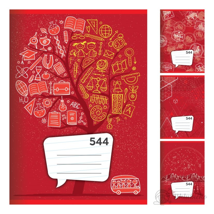 Školní sešit 544 -okraje