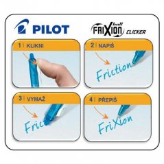 Roller gelový PILOT Frixion Clicker 0,7 modrý