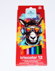 Školní pastelky 12 kusů  trojhranné Koh i noor