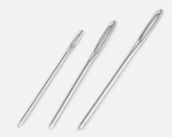 Jehly na vlnu, tupé 3ks  - 5/6/7 cm