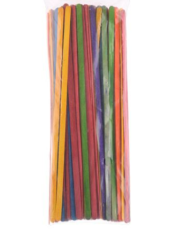 dřevěné  dřívka 100ks barevná