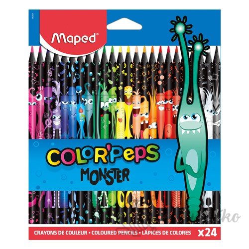 Pastelky Maped Color'Peps Monster 24 barev