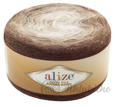 Angora Gold Ombré Batik 7243 – hnědá