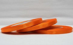 Saténová stuha tmavě oranžová  dark orange