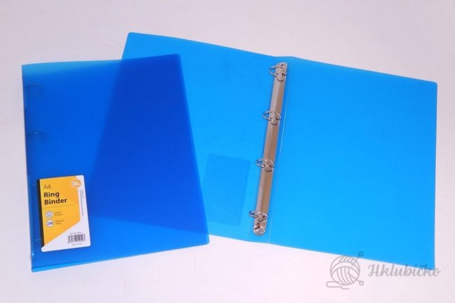 Pořadač A4 3cm 4-krouž modrý