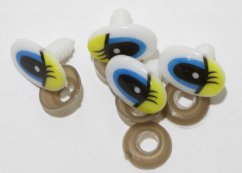 Očička 20x13 mm žluté