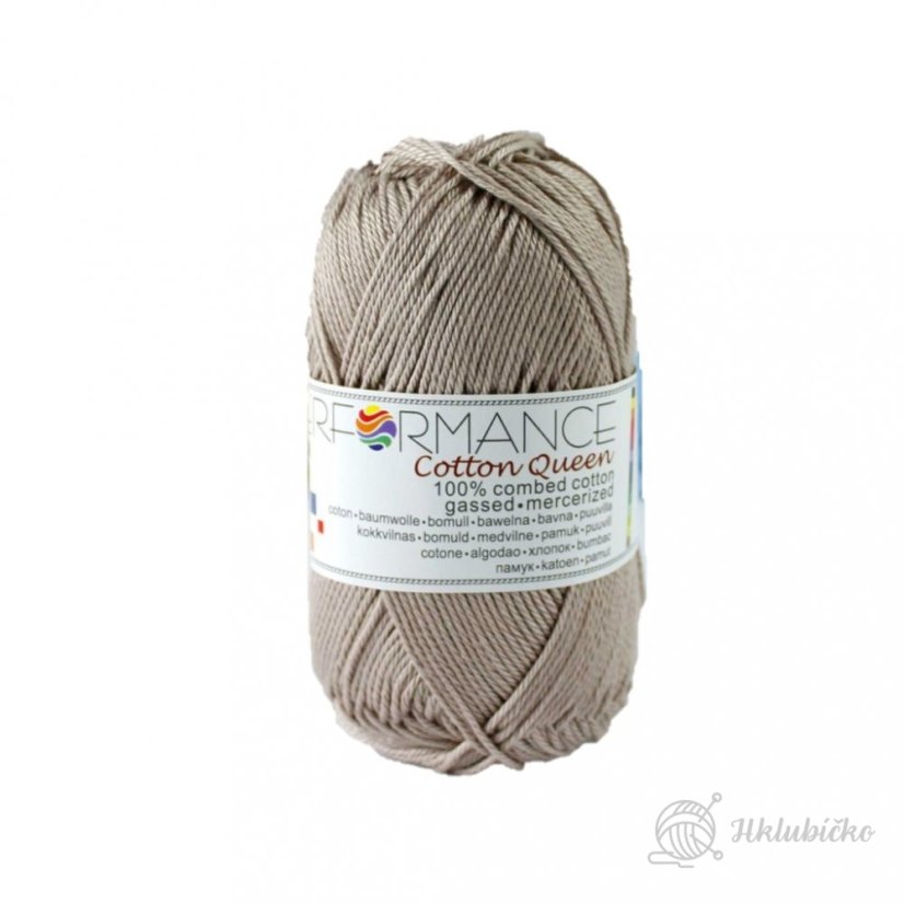 Bavlněná příze Cotton Queen 100% písková