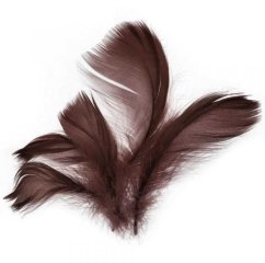 Peří 10 g tmavě hnědé