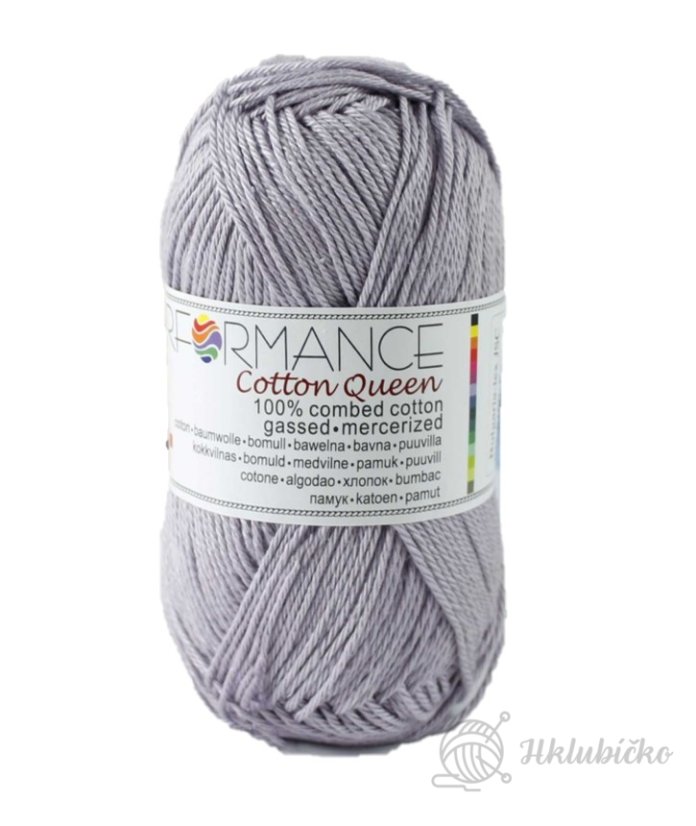 Bavlněná příze Cotton Queen 100% šedofialová Bavlněná příze Cotton Queen 100% šedofialová