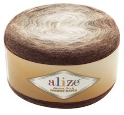 Angora Gold Ombré Batik 7243 – hnědá