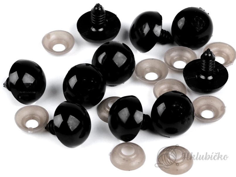 Bezpečnostní oči 19 mm černé