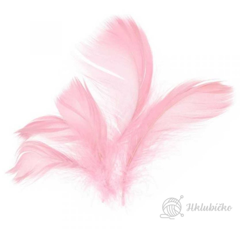 Peří 10 g růžové