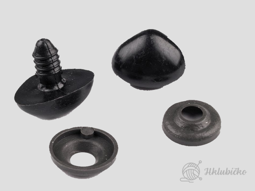 Čumáček černý bezpečnostní 15×20 mm