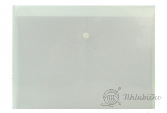 Obal spisový s klopou a drukem A4  transparentní