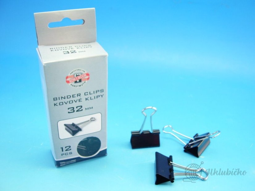 klipy kovové 32 mm 12ks