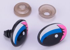 Očička 20x13 mm růžové