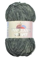 Příze Velvet 90020 – Tmavě šedá