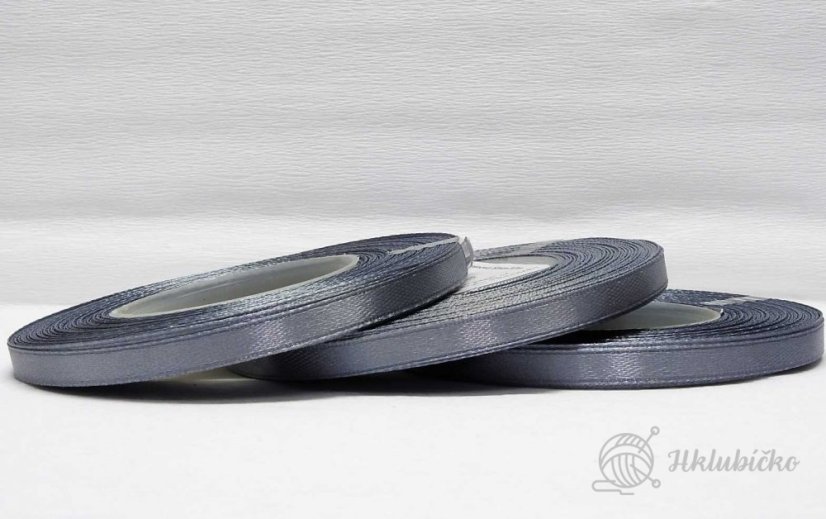 Saténová stuha světle šedá silver Saténová stuha světle šedá silver