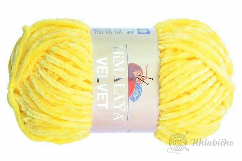 Příze Velvet 90002 – Světle žlutá