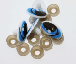 Očička 23x16 mm modrá